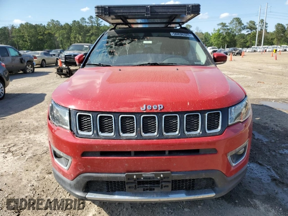 2018 Jeep Compass Limited with VIN 3C4NJDCB5JT281286, listed as a Copart auction lot 56836325 with 64,833 mi miles and Salvage title. Bid and sale history available at DreamBid. Image 5.