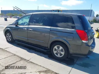 2007 Nissan Quest S with VIN 5N1BV28UX7N123147, listed as a IAAI auction lot 41719403 with 175,068 mi miles. Bid and sale history available at carsss.com. Image 3.