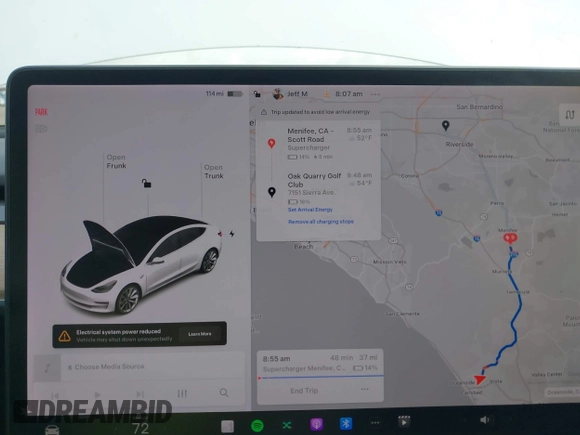 2019 Tesla Model 3 Long Range with VIN 5YJ3E1EBXKF512710, listed as a IAAI auction lot 42063737 with 90,721 mi miles and . Bid and sale history available at DreamBid. Image 19.