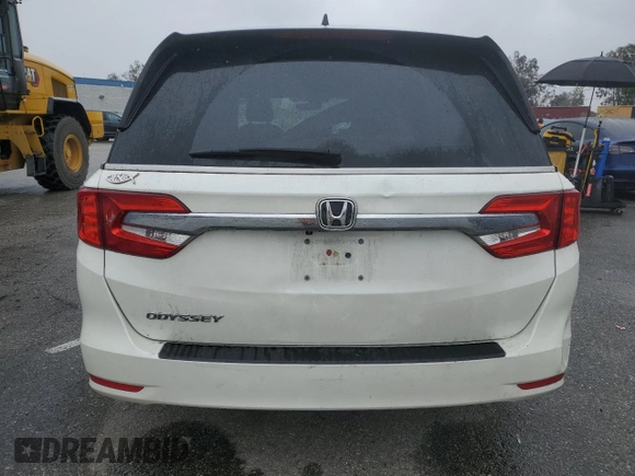 2018 Honda Odyssey EX-L with VIN 5FNRL6H77JB008571, listed as a Copart auction lot 46948585 with 88,699 mi miles and Salvage Title. Bid and sale history available at carsss.com. Image 6.