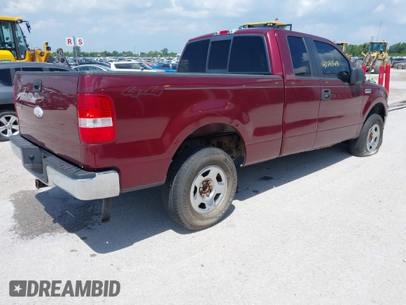 2005 Ford F-150 XLT z VIN 1FTPX14555NA66043, wystawiony jako IAAI lot #42641503 z przebiegiem Nie podano mil oraz . Historia ofert i sprzedaży dostępna na DreamBid. Obrazek 4.