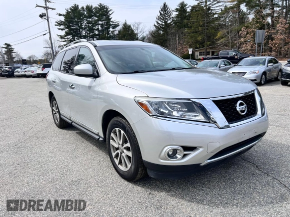 2015 Nissan Pathfinder Platinum with VIN 5N1AR2MMXFC627519, listed as a Copart auction lot 50955015 with 176,646 mi miles and Clean title. Bid and sale history available at DreamBid. Image 1.