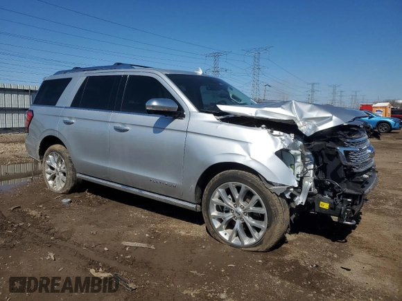 2019 Ford Expedition Platinum with VIN 1FMJU1MT8KEA88753, listed as a Copart auction lot 49812625 with 20,718 mi miles and Salvage Title. Bid and sale history available at carsss.com. Image 4.