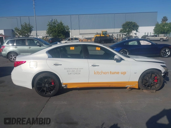 2014 Infiniti Q50 Premium with VIN JN1BV7AP8EM674009, listed as a IAAI auction lot 42598117 with 158,411 mi miles and . Bid and sale history available at DreamBid. Image 14.