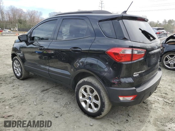 2020 Ford EcoSport SE with VIN MAJ6S3GL3LC327829, listed as a Copart auction lot 49711485 with 42,396 mi miles and Salvage Title. Bid and sale history available at carsss.com. Image 2.