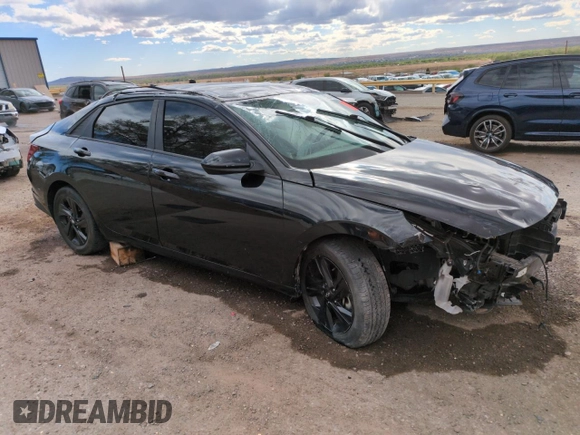 2023 Hyundai Elantra SEL with VIN 5NPLM4AG4PH095583, listed as a Copart auction lot 52349355 with 37,202 mi miles and Non repairable. Bid and sale history available at DreamBid. Image 4.