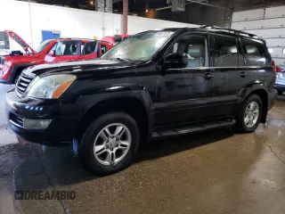 2005 Lexus GX 470 z VIN JTJBT20X850088258, wystawiony jako Copart lot #56427875 z przebiegiem 217 630 mil mil oraz Czysty tytuł • Clean title. Historia ofert i sprzedaży dostępna na DreamBid. Obrazek 1.