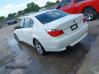 2007 BMW 5 Series 530i with VIN WBANE73587CM49651, listed as a IAAI auction lot 41901010 with 146,053 mi miles. Bid and sale history available at carsss.com. Image 3.