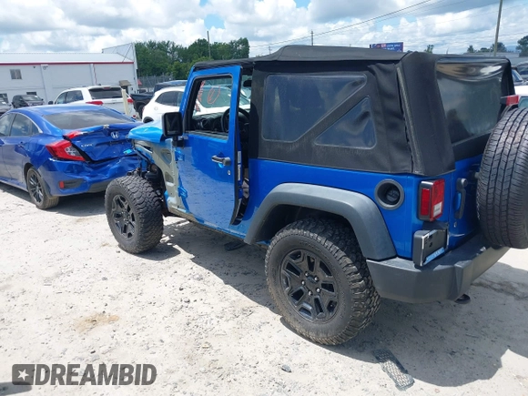 2016 Jeep Wrangler Black Bear with VIN 1C4AJWAG4GL176980, listed as a IAAI auction lot 42744445 with 58,011 mi miles and . Bid and sale history available at DreamBid. Image 3.