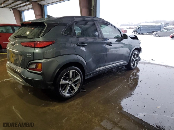 2020 Hyundai Kona Ultimate with VIN KM8K5CA59LU492011, listed as a Copart auction lot 45113165 with 26,737 mi miles and Salvage Title. Bid and sale history available at carsss.com. Image 3.