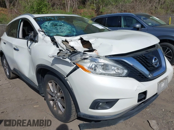 2016 Nissan Murano S z VIN 5N1AZ2MH9GN142510, wystawiony jako IAAI lot #42139461 z przebiegiem 116 559 mil mil oraz . Historia ofert i sprzedaży dostępna na DreamBid. Obrazek 1.