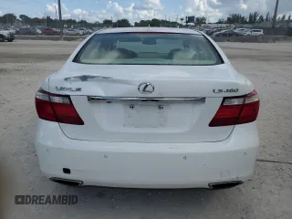 2007 Lexus LS 460 with VIN JTHBL46F275038229, listed as a Copart auction lot 61937645 with 81,691 mi miles and Clean title. Bid and sale history available at DreamBid. Image 6.