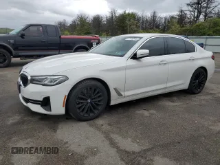 2021 BMW 5 Series 530i xDrive with VIN WBA13BJ07MCF93964, listed as a Copart auction lot 57125345 with 59,216 mi miles and Salvage title. Bid and sale history available at DreamBid. Image 1.
