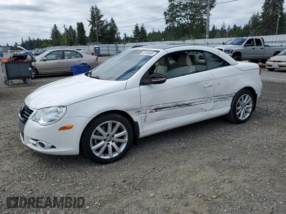 2010 Volkswagen Eos Komfort с VIN WVWBA7AH6AV021460, выставлен на аукционе Copart как лот 58168465 с пробегом 79 708 миль миль и Списание • Salvage title. История ставок и продаж доступна на DreamBid. Изображение 1.