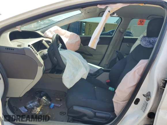 2012 Honda Civic LX с VIN 19XFB2F54CE110189, выставлен на аукционе Copart как лот 52914705 с пробегом Не указан миль и Списание • Salvage title. История ставок и продаж доступна на DreamBid. Изображение 7.