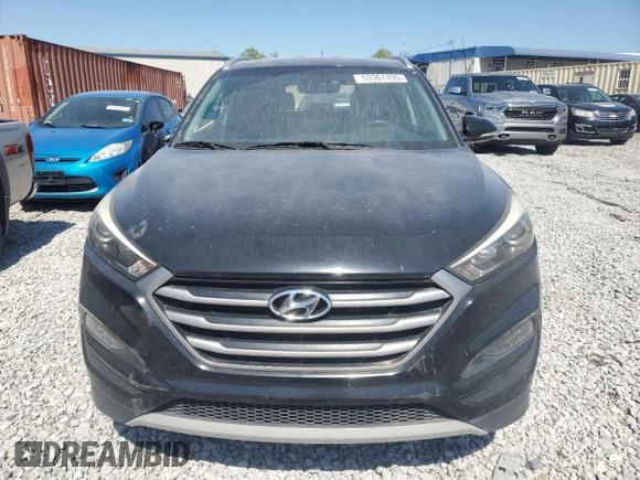 2017 Hyundai Tucson Sport with VIN KM8J33A28HU285205, listed as a Copart auction lot 53367495 with 80,770 mi miles and Salvage title. Bid and sale history available at DreamBid. Image 5.