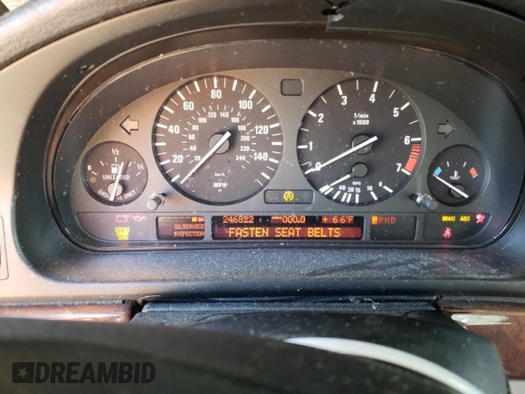 2003 BMW 5 Series 525iA with VIN WBADT434X3G024331, listed as a Copart auction lot 77311334 with 246,822 mi miles and Salvage Title. Bid and sale history available at carsss.com. Image 9.