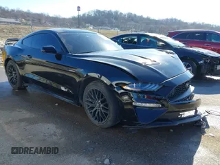 2021 Ford Mustang EcoBoost with VIN 1FA6P8TH8M5110685, listed as a IAAI auction lot 41437458 with 42,471 mi miles. Bid and sale history available at carsss.com. Image 1.