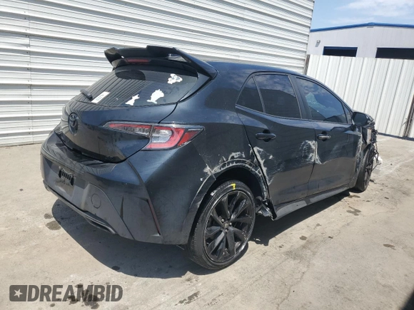 2022 Toyota Corolla Hatchback SE with VIN JTND4MBE2N3180539, listed as a Copart auction lot 66838274 with 36,582 mi miles and Salvage Title. Bid and sale history available at carsss.com. Image 3.
