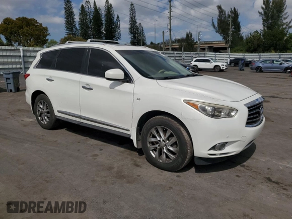 2014 Infiniti QX60 with VIN 5N1AL0MM9EC515024, listed as a Copart auction lot 46598075 with 138,564 mi miles and Clean Title. Bid and sale history available at carsss.com. Image 4.
