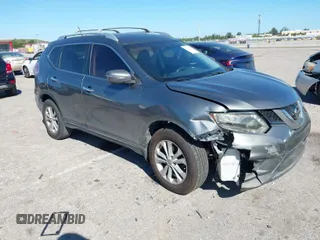 2015 Nissan Rogue S with VIN KNMAT2MT8FP547903, listed as a IAAI auction lot 41844203 with 198,409 mi miles. Bid and sale history available at carsss.com. Image 1.