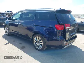 2018 Kia Sedona SX-L with VIN KNDME5C13J6376291, listed as a IAAI auction lot 40391638 with 109,077 mi miles and . Bid and sale history available at carsss.com. Image 3.