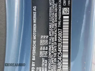 2019 BMW 8 Series M850i xDrive with VIN WBABC4C54KBU95807, listed as a Copart auction lot 45245555 with 33,201 mi miles and Salvage Title. Bid and sale history available at carsss.com. Image 12.