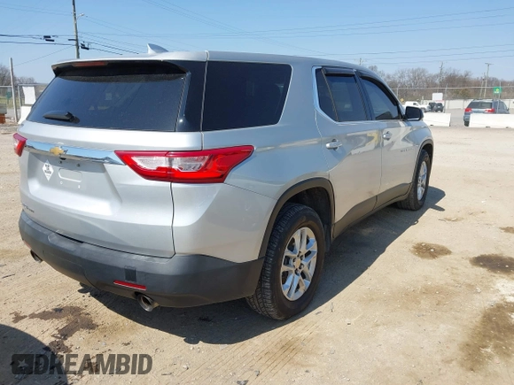 2020 Chevrolet Traverse LS with VIN 1GNEVFKW8LJ217698, listed as a IAAI auction lot 41783103 with 61,040 mi miles. Bid and sale history available at carsss.com. Image 4.