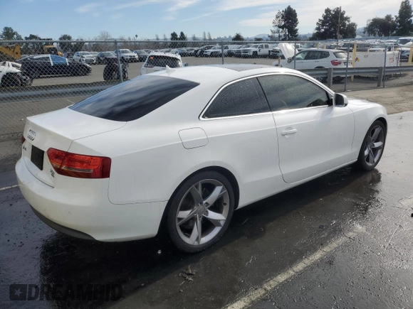 2011 Audi A5 Premium Plus with VIN WAULFAFR1BA037172, listed as a Copart auction lot 46600295 with 89,302 mi miles and Clean title. Bid and sale history available at DreamBid. Image 3.