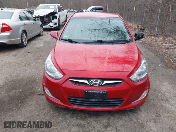 2012 Hyundai Accent SE with VIN KMHCU5AE8CU018361, listed as a IAAI auction lot 42050938 with 133,688 mi miles. Bid and sale history available at carsss.com. Image 6.