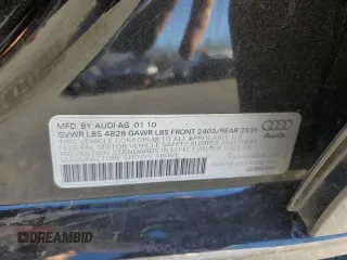 2010 Audi A4 2.0T Premium Plus with VIN WAUHFAFLXAN047062, listed as a Copart auction lot 81165624 with 234,068 mi miles and Salvage Title. Bid and sale history available at carsss.com. Image 14.