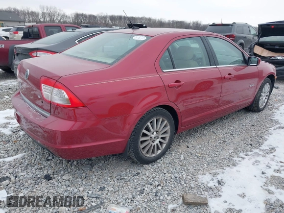 2008 Mercury Milan Premier with VIN 3MEHM08198R609067, listed as a IAAI auction lot 41385909 with 70,310 mi miles and . Bid and sale history available at DreamBid. Image 4.
