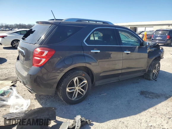 2016 Chevrolet Equinox LTZ with VIN 2GNFLGE35G6115943, listed as a Copart auction lot 45921285 with 82,976 mi miles and Salvage Title. Bid and sale history available at carsss.com. Image 3.