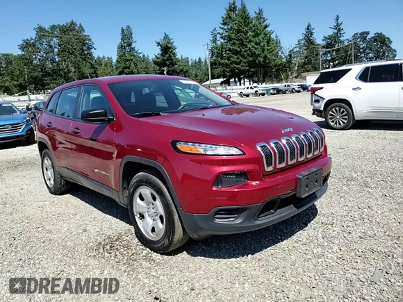 2017 Jeep Cherokee Sport with VIN 1C4PJMABXHD230619, listed as a Copart auction lot 64120275 with 101,327 mi miles and Salvage title. Bid and sale history available at DreamBid. Image 14.