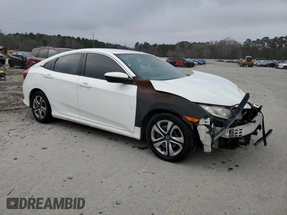 2016 Honda Civic Sedan LX with VIN 19XFC2F54GE037618, listed as a Copart auction lot 44584325 with 130,516 mi miles and Salvage Title. Bid and sale history available at carsss.com. Image 4.