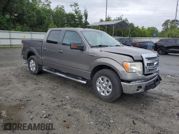 2013 Ford F-150 XL with VIN 1FTFW1CF3DFD90867, listed as a Copart auction lot 56405985 with 135,618 mi miles and Salvage title. Bid and sale history available at DreamBid. Image 4.