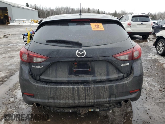 2017 Mazda 3 Touring with VIN JM1BN1L70H1153850, listed as a Copart auction lot 47006105 with Not Provided miles and Salvage Title. Bid and sale history available at carsss.com. Image 6.