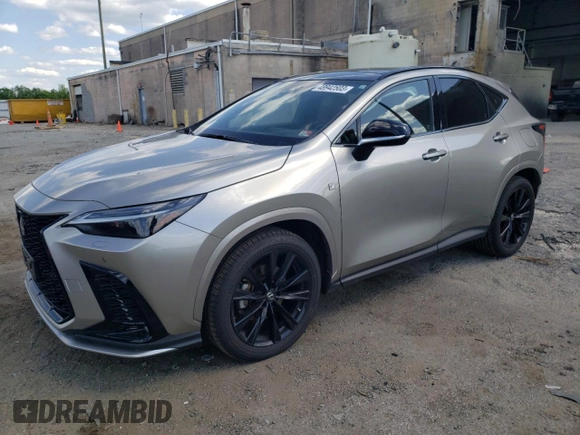 2022 Lexus NX with VIN JTJKGCEZ2N2000166, listed as a Copart auction lot 48942503 with 8,564 mi miles. Bid and sale history available at carsss.com. Image 1.