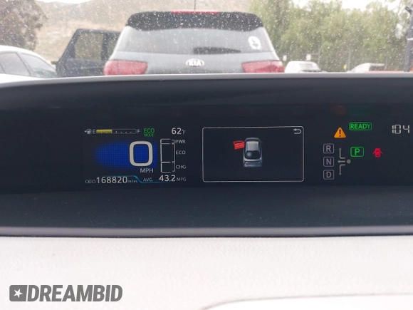 2016 Toyota Prius Four with VIN JTDKARFU8G3015083, listed as a IAAI auction lot 42191765 with 168,820 mi miles and . Bid and sale history available at DreamBid. Image 7.