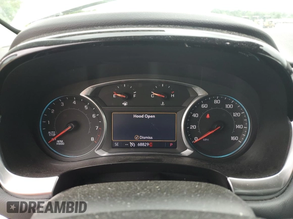 2021 Chevrolet Traverse LT with VIN 1GNEVHKWXMJ214024, listed as a Copart auction lot 56917015 with 68,829 mi miles and Salvage title. Bid and sale history available at DreamBid. Image 9.