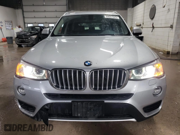2015 BMW X3 xDrive28i with VIN 5UXWX9C50F0D51227, listed as a Copart auction lot 44047025 with 192,512 mi miles and Clean Title. Bid and sale history available at DreamBid. Image 5.