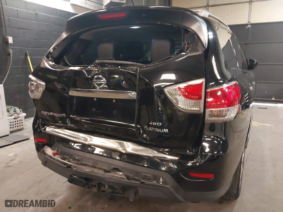2014 Nissan Pathfinder S with VIN 5N1AR2MM3EC699242, listed as a IAAI auction lot 41848681 with 91,758 mi miles. Bid and sale history available at carsss.com. Image 6.