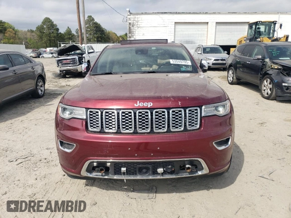 2020 Jeep Grand Cherokee Overland with VIN 1C4RJFCG9LC197270, listed as a Copart auction lot 53049795 with 29,437 mi miles and Salvage Title. Bid and sale history available at DreamBid. Image 5.