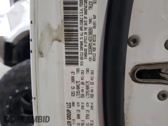 2014 Ram 3500 Laramie with VIN 3C63RRML4EG198281, listed as a Copart auction lot 78450724 with 212,689 mi miles and Salvage Title. Bid and sale history available at carsss.com. Image 13.
