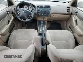 2002 Honda Civic EX with VIN 1HGES26782L025456, listed as a Copart auction lot 54395665 with 191,994 mi miles and Salvage Title. Bid and sale history available at DreamBid. Image 8.