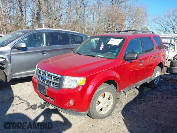 2011 Ford Escape XLT with VIN 1FMCU0D76BKB89698, listed as a IAAI auction lot 41073661 with 124,479 mi miles. Bid and sale history available at carsss.com. Image 2.