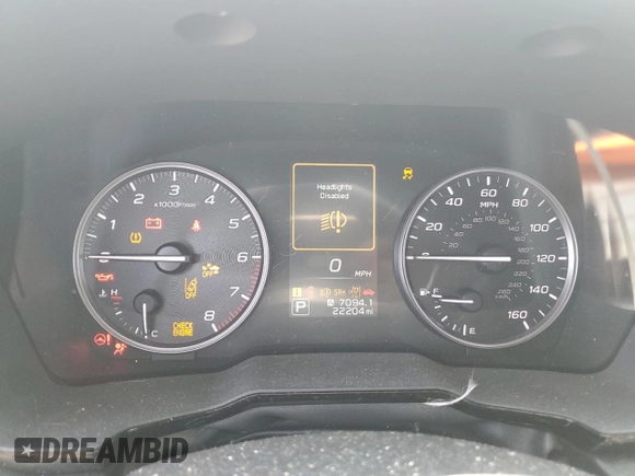 2024 Subaru Outback Premium with VIN 4S4BTADC8R3285032, listed as a Copart auction lot 60518295 with 22,204 mi miles and Salvage title. Bid and sale history available at DreamBid. Image 9.