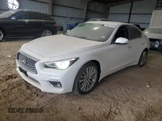 2022 Infiniti Q50 Luxe with VIN JN1EV7BP0NM311201, listed as a Copart auction lot 78246454 with 23,662 mi miles and Salvage Title. Bid and sale history available at DreamBid. Image 1.
