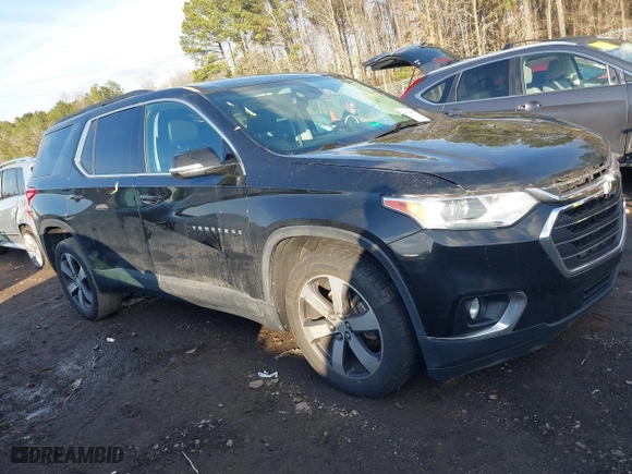 2019 Chevrolet Traverse LT Leather with VIN 1GNERHKW8KJ245855, listed as a IAAI auction lot 41545035 with 93,499 mi miles. Bid and sale history available at carsss.com. Image 1.
