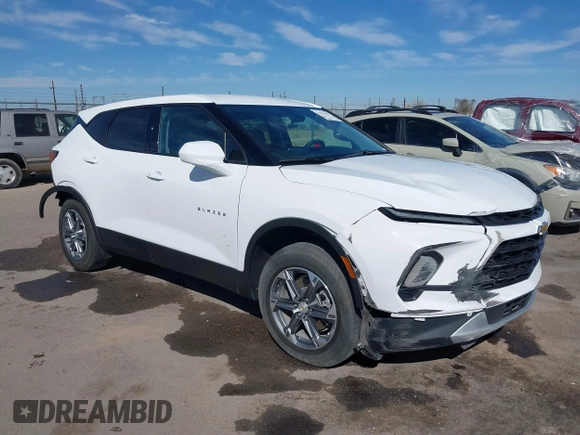 2023 Chevrolet Blazer LT z VIN 3GNKBCR4XPS116844, wystawiony jako IAAI lot #41622843 z przebiegiem 34 094 mil mil oraz . Historia ofert i sprzedaży dostępna na DreamBid. Obrazek 1.